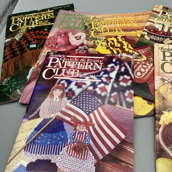 Vintage Annie's Pattern Club Magazine Lot, Quick and Easy Crafting Fun, 1990s - Picture 2 of 3